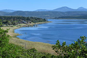 Fototapeta na wymiar View at the lake near Wilderness in South Africa