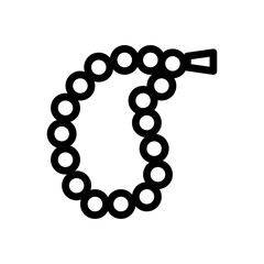 OutLine Icon tasbih,rosary,Beads,muslim,ramadan