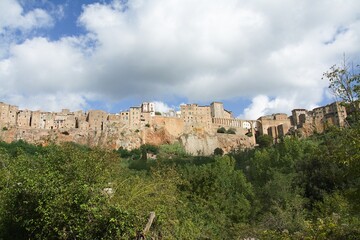 Fototapeta premium View of Pitigliano city. Province of Grosseto in central Italy, Europe.