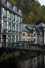 Fototapeta na wymiar historical half-timbered houses in Germany