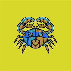 Naklejka premium crab robotic
