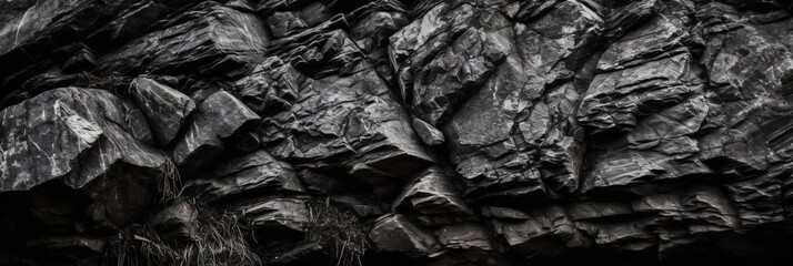 Stone Wall Texture  A Dark and Grungy Backdrop for Design, Generative AI