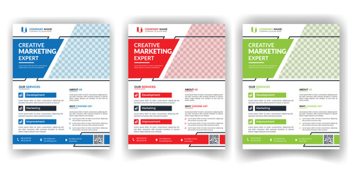Modern Creative business flyer Bundle design template