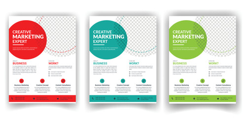 Modern Creative business flyer Bundle design template
