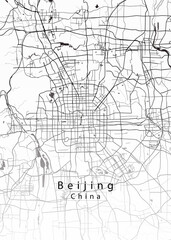 Beijing China City Map