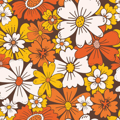 Floral seamless pattern. Vector design for paper, cover, fabric interior decor.