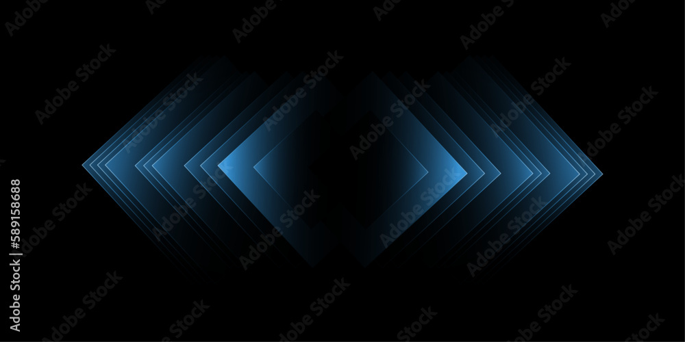 Poster Abstract background with blue lines and transitions. Technologies. Vector