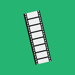 film strip isolated on white. Film tape vintage icon isolate. movies film background with flim roll. 3d flim roll. Film strip set vector image