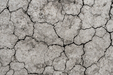 Texture of dry cracked earth. The concept of drought, global warming and climate change.