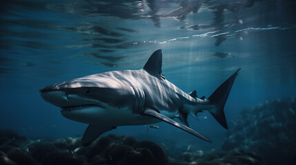 Fototapeta premium Shark in the ocean