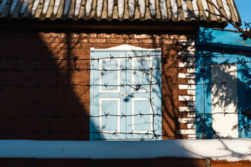 old window in the old house