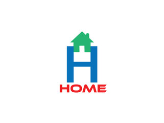 home logo design, the letter 