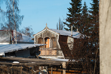 wooden bridge in the park