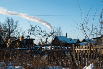 landscape with houses