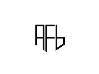 AFB letter mark logo design. Creative Minimal luxury emblem design. Universal elegant icon. Premium business finance logotype. Graphic Alphabet Symbol for Corporate Business Identity. Vector element
