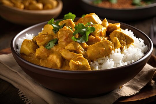  Chicken Curry Cook chicken pieces in a flavorful curry , generative artificial intelligence