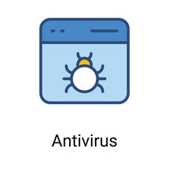 Antivirus Icon Design. Suitable for Web Page, Mobile App, UI, UX and GUI design.