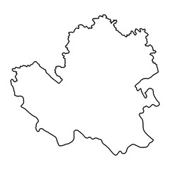Southeast Slovenia map, region of Slovenia. Vector illustration.