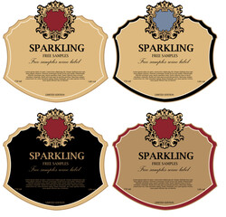 WINE LABEL COLLECTION DECORATIVE STICKER