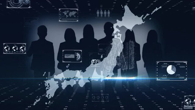 デジタルクラウド化によるデジタルトランスフォーメーションのイメージ　サイバーセキュリティコンセプ