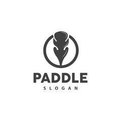 Paddle Logo, Boat Paddle Vector, Crossed Paddle Icon, Illustration Symbol Simple Design