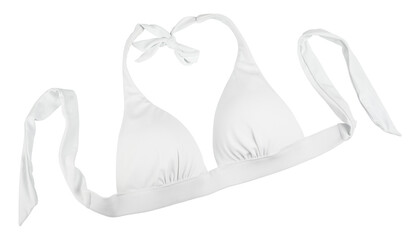 White swimsuit isolated on transparent background