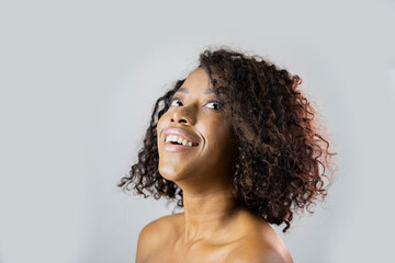 portrait happy smiling african woman 