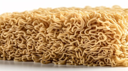 noodles on white background