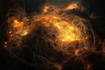 Full Frame Shot Of Wire Wool, Generative AI