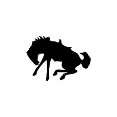 vector illustration of a horse silhouette