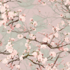 Seamless repeating pattern - beautiful floral pattern