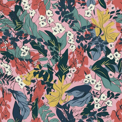 Seamless repeating pattern - beautiful floral pattern