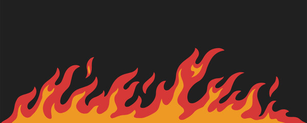 Blazing line set emblem colorful