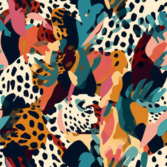 Seamless repeating pattern - animal print pattern