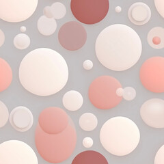 Seamless repeating pattern - flat 3d bubble pattern