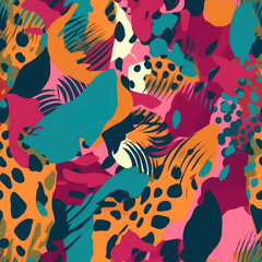Seamless repeating pattern - animal print pattern