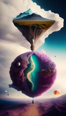 Obraz premium REGENERATIVE ABSTRACT SURREALISM. 