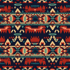 Seamless repeating pattern -  native aztec pattern