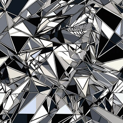 Seamless repeating pattern - fractal shard pattern