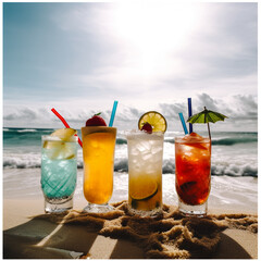 summer drinks cocktail beach