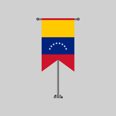 Illustration of venezuela flag Template