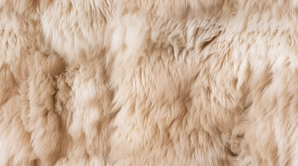white fur seamless background - by generative ai	
