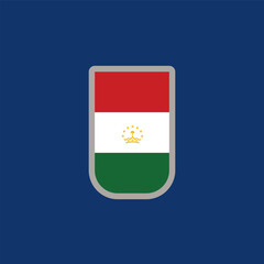 Illustration of tajikistan flag Template