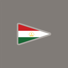 Illustration of tajikistan flag Template