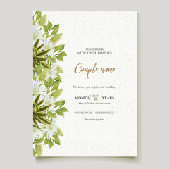 wedding watercolour invitation templates