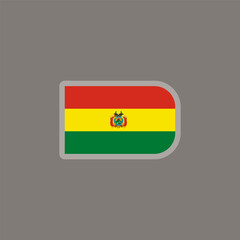 Illustration of bolivia flag Template