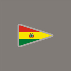 Fototapeta premium Illustration of bolivia flag Template