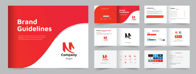 Brand Guideline Design Template professional brand guidelines template