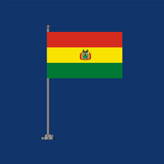 Illustration of bolivia flag Template