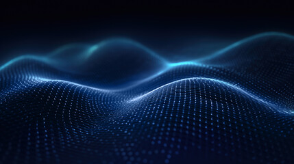 Wave grid abstract graphics,created with Generative AI tecnology.
